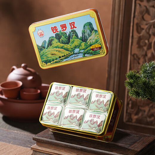 中茶海堤茶叶 铁罗汉茶AT106岩茶福建乌龙茶足火 【经典手工】AT106 60g*1盒
