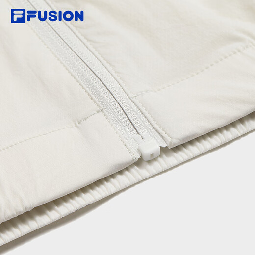 FILA FUSION斐乐潮牌梭织外套男2025夏新款拼色凉感连帽防晒上衣 雅灰-GY M 170/92A/M
