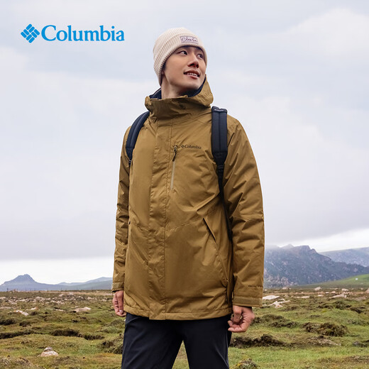 哥伦比亚（Columbia）男三合一金点热能防水冲锋衣棉内胆外套WE6198 397 S (170/92A)
