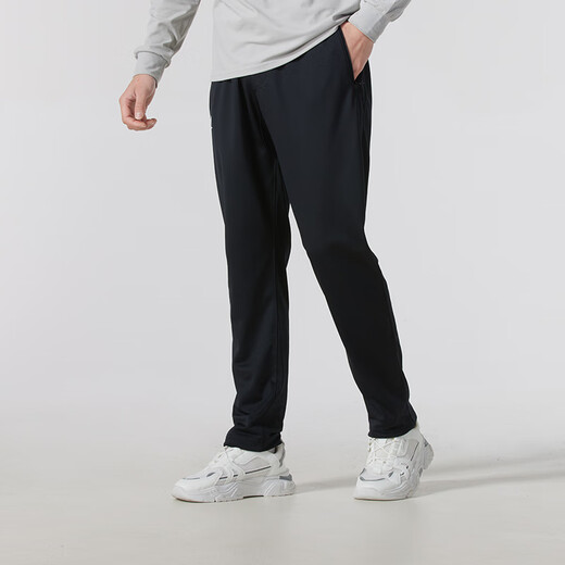 Under Armor casual trousers for men, running training, loose, comfortable and breathable sports pants 1390151 black L