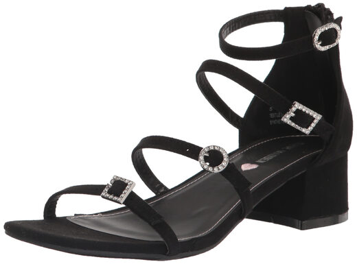 Steve Madden Girls Tarly, Black Black 4 Big Kid