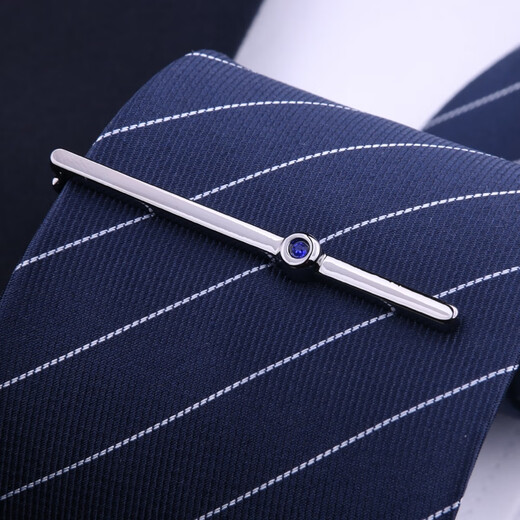 Lie Shang Loft Pin Pen para hombres Gold Gold Silver Tie Clip Accesorios simples Pin de Negocio Pin Men y mujeres Color de la pistola Azul Diamante Diamond Clip