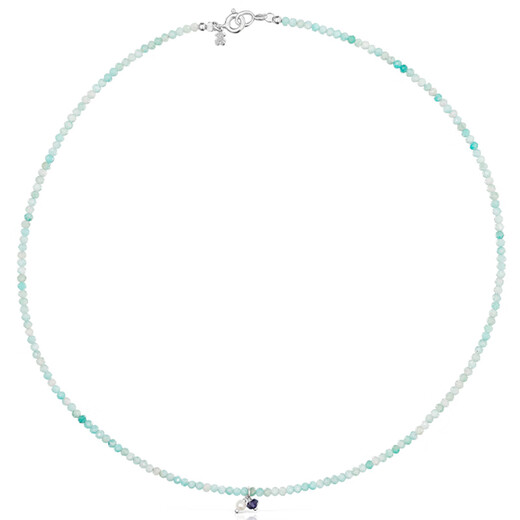 Yadige New Design 2025 Amazonite Gemstone Classic Stacked Clavicle Chain Gift Stacked Amazonite
