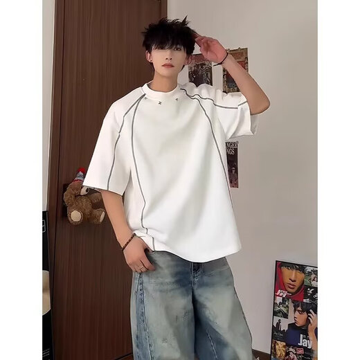 7 T-shirts à manches courtes rétro japonais de haute qualité HARAJUKU CHARFES