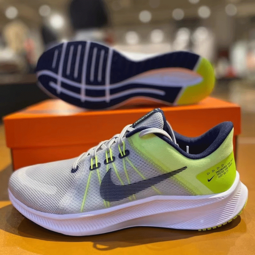 
Nike men's shoes 2025 new summer revolution 7 fitness breathable sports shoes running shoes casual shoes men gray fluorescent yellow DA1105-003 Explorer 4 generation 44.5