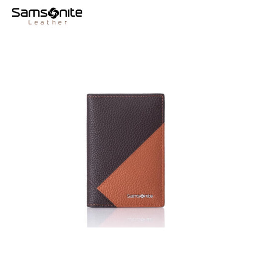 新秀丽（Samsonite）卡包男新款驾驶证包大容量商务多卡位卡套礼盒TK6 TK6*91016 黑蓝拼色 可放驾驶证