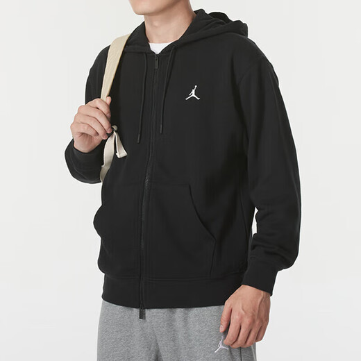 耐克（NIKE）套装男士 运动服 休闲连帽针织外套夹克 舒适休闲束脚长裤 两件套 连帽夹克+束脚长裤 S