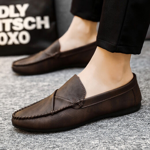 Calcula / Keen British Style Working Sole Sole imperméable décontracté brun léger léger garçons adorables Chaussures de haricots Chaussures pour hommes Business D829 Black 40