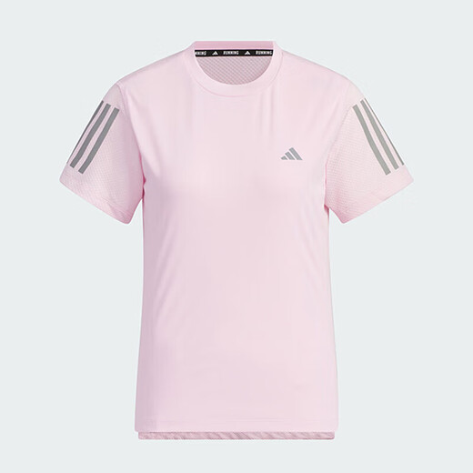 Adidas kurzärmeliges T-Shirt Frauen Sommer Neu atmungsaktives Schnelltrocknen Sportbekleidung Running Training Fitness bequemes Runde Hals Top JF1478 M