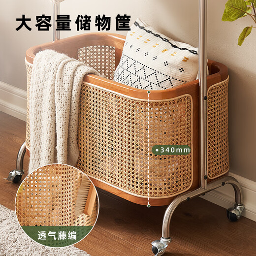 Rack de manteau en bois massif d'origine Cherry Wood Roard Handled Rangement Couche de rangement Movure L9221 Rack de couche 700 * 400 * 1800 Cherry Wood