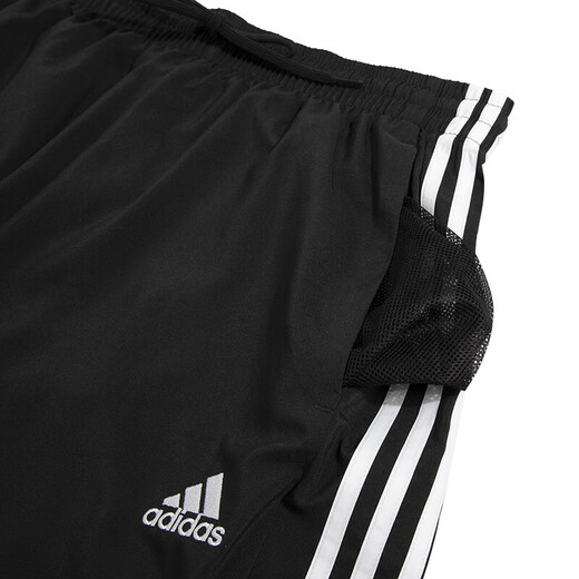 阿迪达斯（adidas）男子五分裤夏季新款轻运动裤健身跑步裤子速干舒适运动短裤男裤 IC1484黑色/透气轻薄 2XL