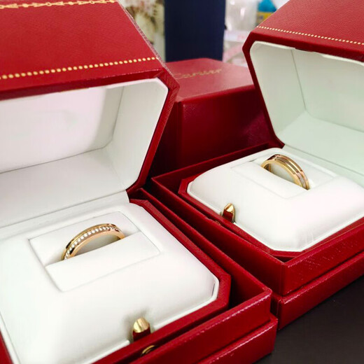 Yadige color gold ring for women rose gold three-color classic love couple ring for men 18K gold jewelry diamond wedding ring 3.5mm diamond-free customized