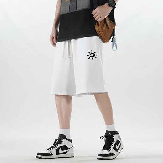 Kaileshi Mint Shorts Herren-Baumwollmodetmarke Sommer Großgröße Lose atmungsaktiv