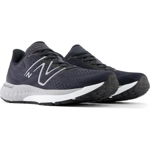 NEW BALANCE女式跑步鞋 新款时尚减震耐磨透气运动Fresh Foam X 880 V13 跑鞋 Phantom/Black Metallic/Wh 37.5