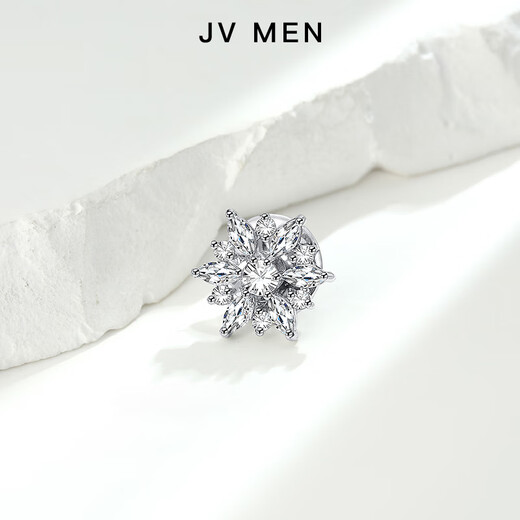 Feiyu brooch men's suit design niche high-end corsage six-pointed star diamond trendy brand badge simple titanium steel accessories magnetic brooch does not damage clothes