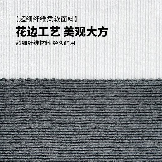 Household daily rags, vertical striped scouring pads, absorbent, non-stick, oil-removing, decontamination and degreasing microfiber rags, yellow, 2 pack