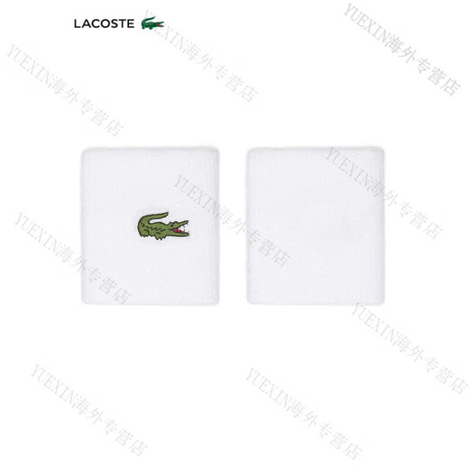 鳄鱼（LACOSTE）法国鳄鱼男女同款秋季时尚纯色logo印花运动护腕|RL9272官方旗舰 001_白色
