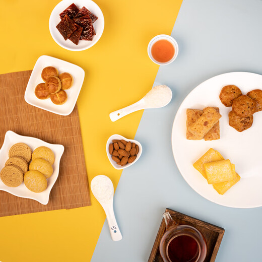 
Aofengyuan Baxi pork jerky pastry gift box Guangdong Macau souvenir specialty snack biscuits gift group purchase 758g