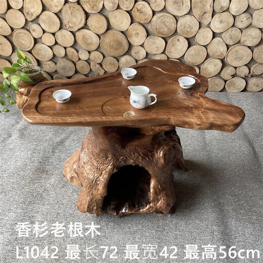 MPPMCK Wooden Tea Table Original Ecological Root Carving Tea Table Log Tree Root Simple Small Apartment Office Tea Table Home Living Room Home L1047