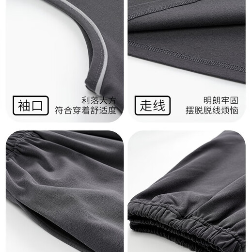Yiduo pijamas algodón de algodón puro verano sin mangas delgadas simples pantalones de cinco puntos de cinco puntos