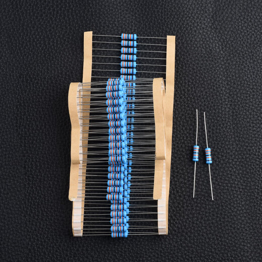 1W metal film resistor element 1% color ring 1K2k10K100K47K470 10 ohm 100/120 ohm m 1K1W (50 pieces)