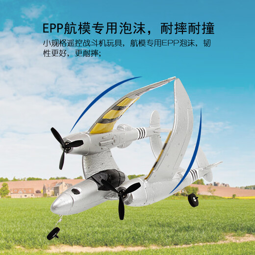 Aeronave de control remoto FX816 transfronterizo FX816 P38 P38 Lightning Fighter Aircraft de ala fija Modelo 2.4G Control remoto Glider