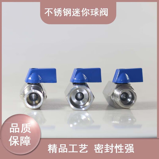 迷你球阀双单边内外扣牙螺纹不锈钢12346分寸气源卫生级球阀 304双内丝142分DN8 16