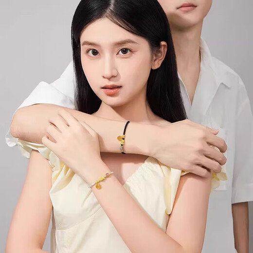 Fanzheshi Genuine 999 Pure Gold Pixiu Bracelet for Girls, Light Luxury High-end Bracelet Birthday Gift for Girls for Wife, Next Day Air Delivery, Couple Style - Nafu Pure Gold Pixiu Bracelet