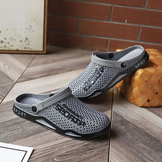 
Prince Yierkang Wenzhou men's shoes, toe-toe drag summer Korean version of sandals sports slippers for men wearing dual-purpose beach shoes, non-slip and wear-resistant 3881 blue 20 shoes for men's high appearance-40