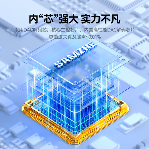 山泽Type-C耳机转接头 3.5mm耳机音频线 DAC解码耳机转换器 适用iPhone17/16/15华为三星小米手机TY301