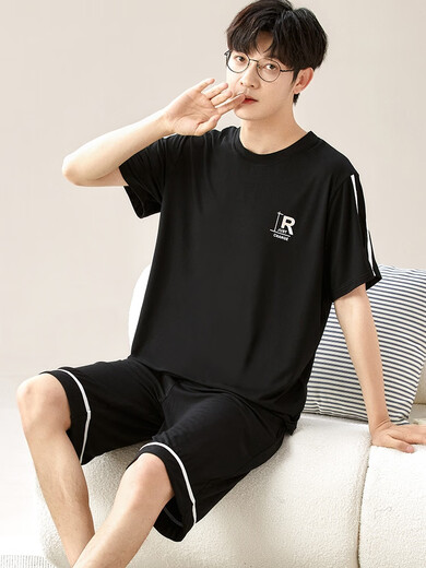 Yalu Modal Pajamas Мужская летние шорты с коротки