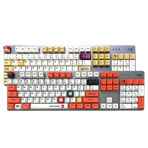 罗技（Logitech）顺丰 罗技K845有线机械键盘办公游戏电竞打字办公PBT键帽自带背光 罗技K845-【妖姬键帽】-KDA大桌垫 (顺丰快 红轴-【游戏玩家选择】 x  否 x  104键
