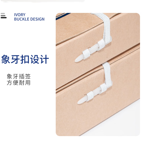 天章(TANGO)10只40mm无酸680g牛皮纸档案盒 文件盒 资料盒 办公行政财会凭证收纳盒学校考试存档 4383