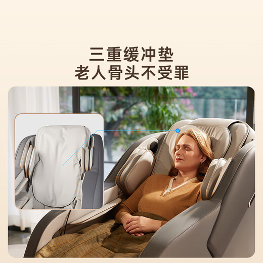 Westinghouse S588 Home Massage Chair Full Body Massage Space Capsule Fully Automatic Kneading 2025 Top Ten Brands Intelligent Electric Gifts for the Elderly Massage Sofa Rocking Chair Blue Gray The First Choice for Parents and Elders