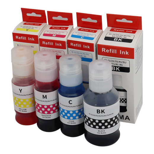 Mengxiang eignet sich für Canon GI-81 Ink G3880 G3881 G3890 3891 4880 4881 4891 Ink Gi-81 Black Tinte [6000 Seiten]