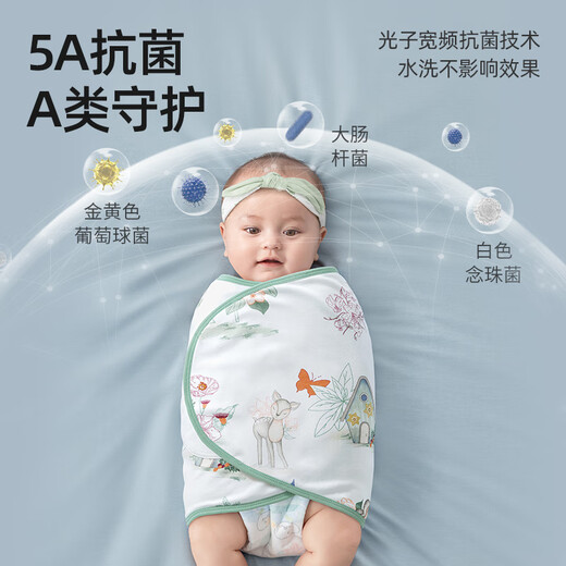
Betas baby anti-shock sleeping bag wrap summer single-layer newborn swaddle towel baby sleeping artifact Linglu S