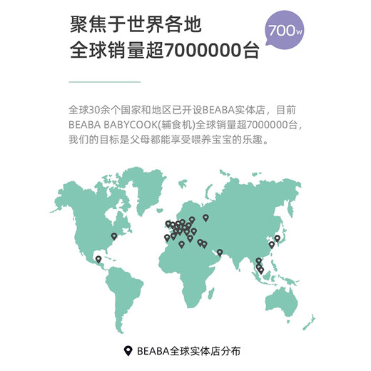 BEABA Food Complementary Machine Baby Steaming and Stirring All-in-one Baby Multifunctional Frequency Converter Nutritive Puree Rice Paste Cooking Machine NEO Haoyuebai 2-blade Knife Head