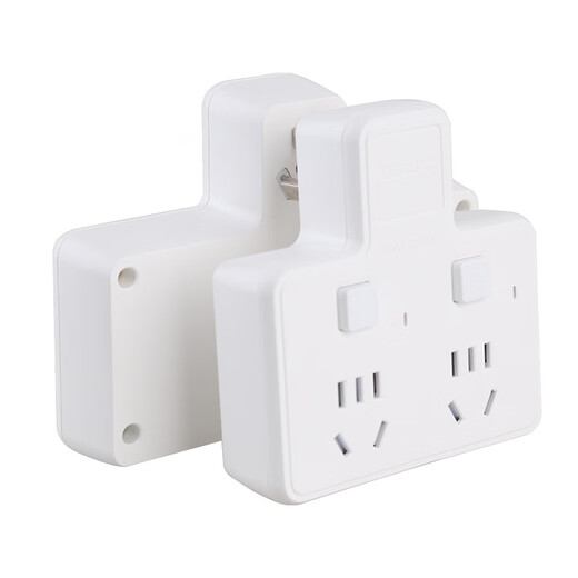 山头林村德力西电气插座转换器一分二无线转换器扩展插线板 无线一转二