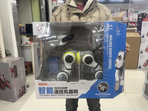 智能陪伴机器狗宝宝充电遥控宠物狗儿童男女孩电动机器人玩具 商场保证发货-暴龙机器狗