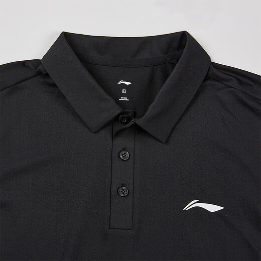 李宁（LI-NING）POLO衫速干短袖男士T恤舒适透气吸湿排汗翻领短袖凉感上衣男