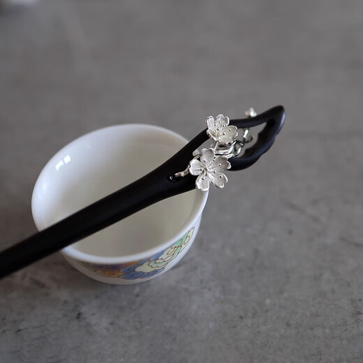 Hongyun Plum Blossom Sandalwood Hairpin, High-end, Ancient Style, New Chinese Hair Accessories, Niche, Daily Simple, Gift Hairpin for Wife, Plum Blossom Hairpin F253