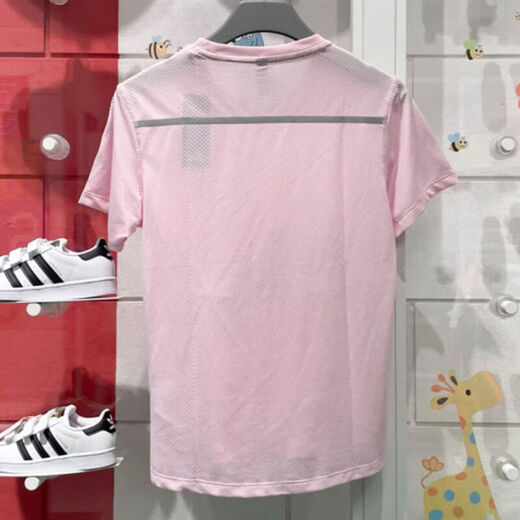 Adidas kurzärmeliges T-Shirt Frauen Sommer Neu atmungsaktives Schnelltrocknen Sportbekleidung Running Training Fitness bequemes Runde Hals Top JF1478 M