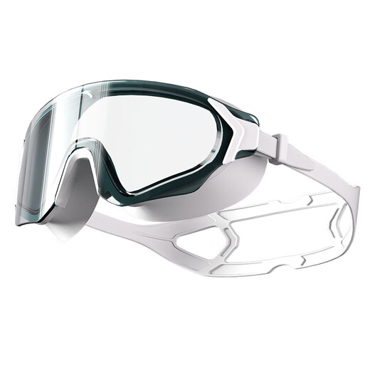ANTA Water Eye Max Large Frame Swimming Goggles Adult Swimming Goggles HD Anti-fog Waterproof Swimming Goggles Diving Goggles Black and White Myopia 450