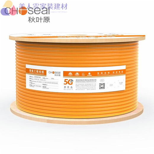 Village de Shantoulin Super catégorie 6 Câble réseau Gigabit Gigabit à haute vitesse Aluminium Foil Copper Cat6a Engineering Home Decoration Grey QS6169A Bouclier en aluminium Bare