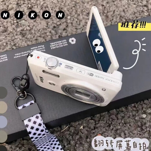 Xiaomi Home YouPin Polaroids neue 100 Millionen Pixel vorne und hintere Dual Camera Campus Student Digitalkamera Intelligente Gesundheit H-6 Schwarz [8-mal + Musik + Video + Dual Camera + Ergänzung 256 g Hochgeschwindigkeitsspeicherkarte + Kronengeschenkkarton