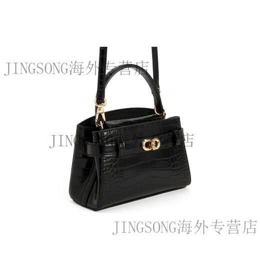 Calvin Klein小ck 夏新晚宴派对年会 鳄鱼纹凯莉包 PU 斜挎手提包 小号 女款 Ivory象牙色 基础装(包)