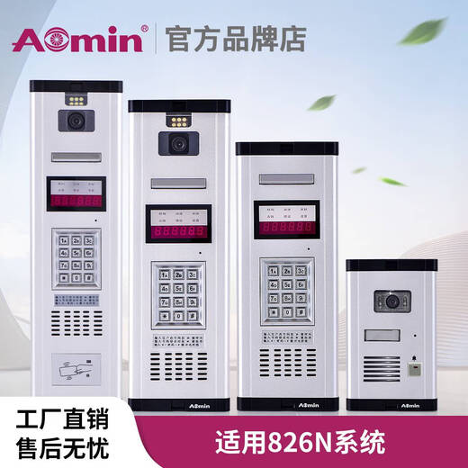 Aomin 826n Machine de porte électronique 723AC / 826N1 / 826N2 / 826NM6 Bâtiment Interphone Host ES-826N1