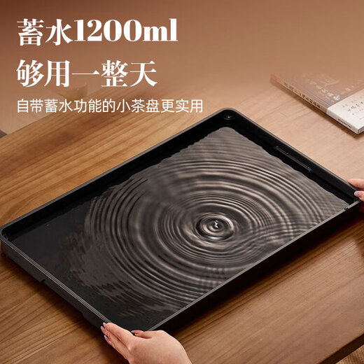 Shandian Water Tea Tray Household Small Drainage Water Storage Type Kung Fu Tea Set Tea Sea Dry Infusion Table Tray 36*23cm