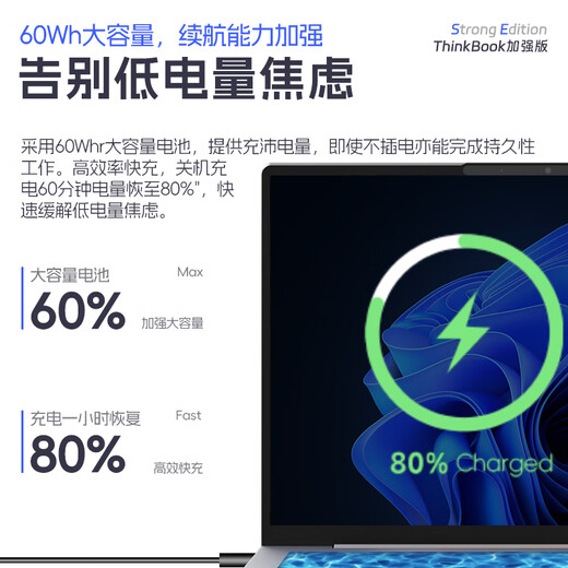 ThinkPad Lenovo ThinkBook 14+2025 Core Edition Optional 14 High Performance AI Yuanqi Thin and Light Business Office Designer College Student Gaming Laptop i5-13420H 32G 2T Solid State TB14 Inquiry to Get Coupon Optional Face Recognition + Backlit Keyboard Large Battery Customized Upgrade