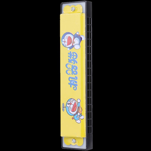 文枝枝枝儿童木制口琴16孔幼儿园小学生初学者创意礼物吹奏乐器口风琴 小黄人